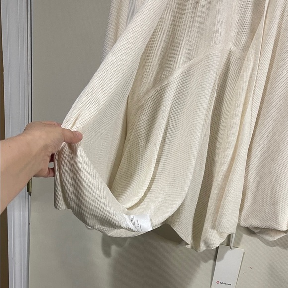 NWT Lululemon Athletica Cream Women's Sweater Cardigan Size XS/S - Picture 7 of 13